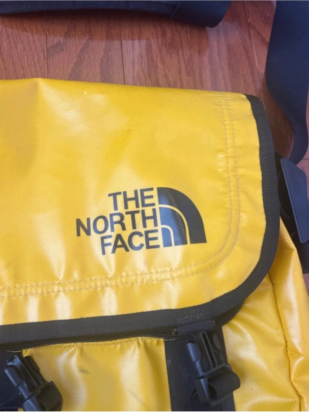 The North Face Yellow and Black Messenger Bag